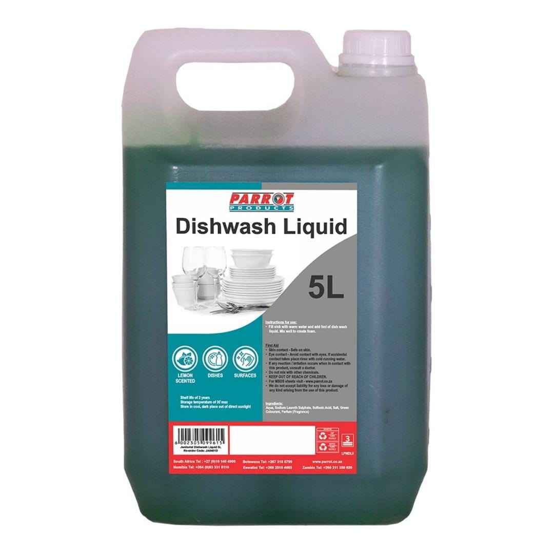 Parrot 5L Janitorial Dishwash Liquid JA0401D