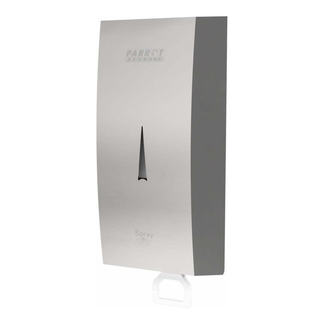 Parrot 1000ml Janitorial Stainless-Steel Wall Mounted Manual Sanitizer Dispenser JA0503MS