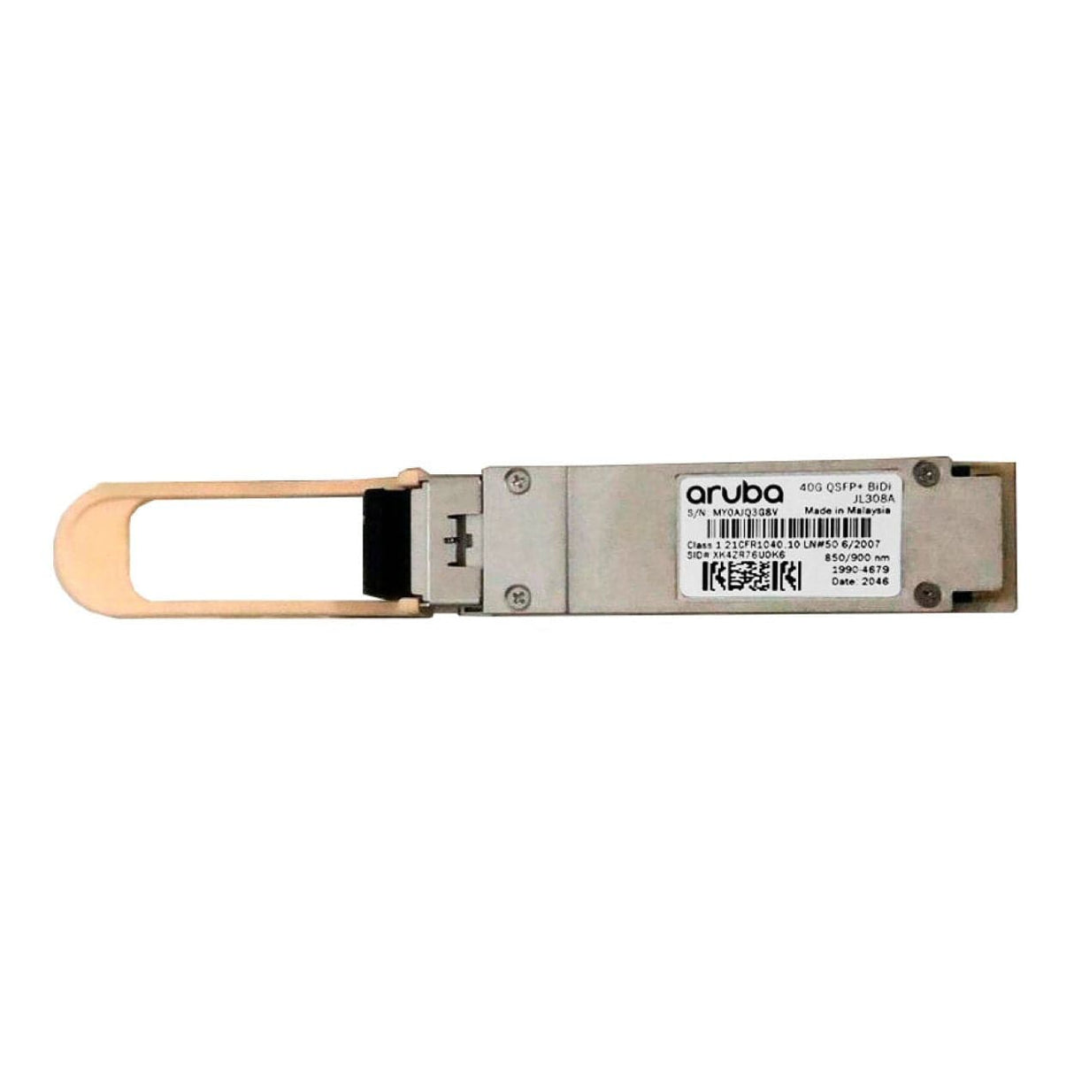 HPE Aruba Networking 40G QSFP+ LC 150m MMF 2-strand Transceiver JL308A