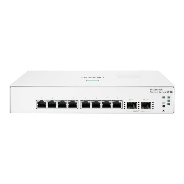 HPE Networking Instant On 1930 8-port Gigabit L2+ Smart Managed Switch with 2-port SFP JL680A