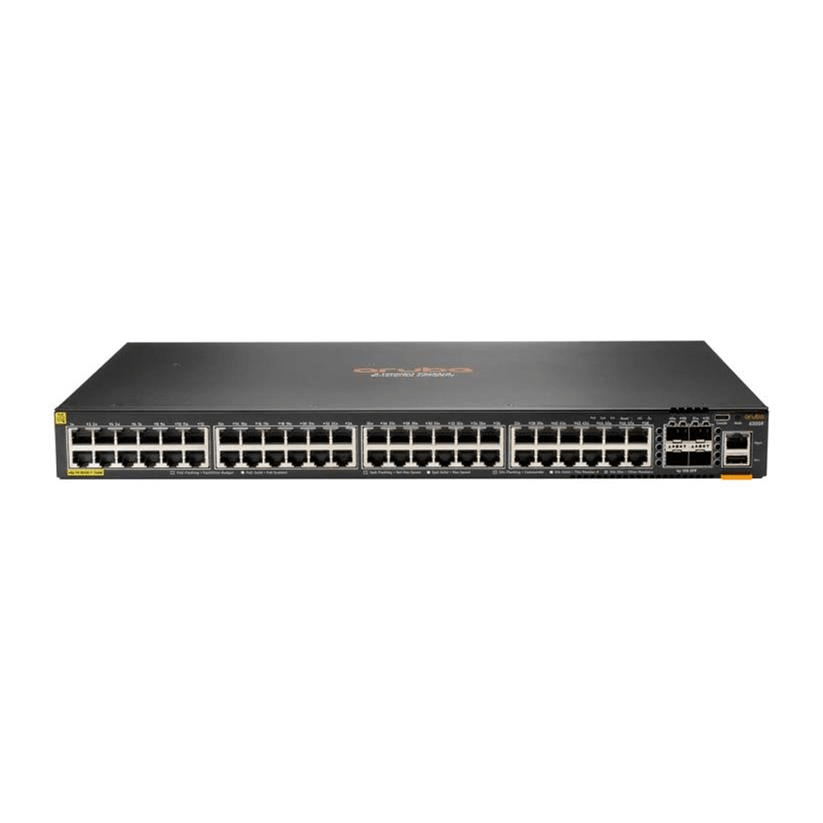 HPE Aruba 6200F 370W 48-port Managed L3 Gigabit Ethernet PoE 1U Network Switch Black JL727A