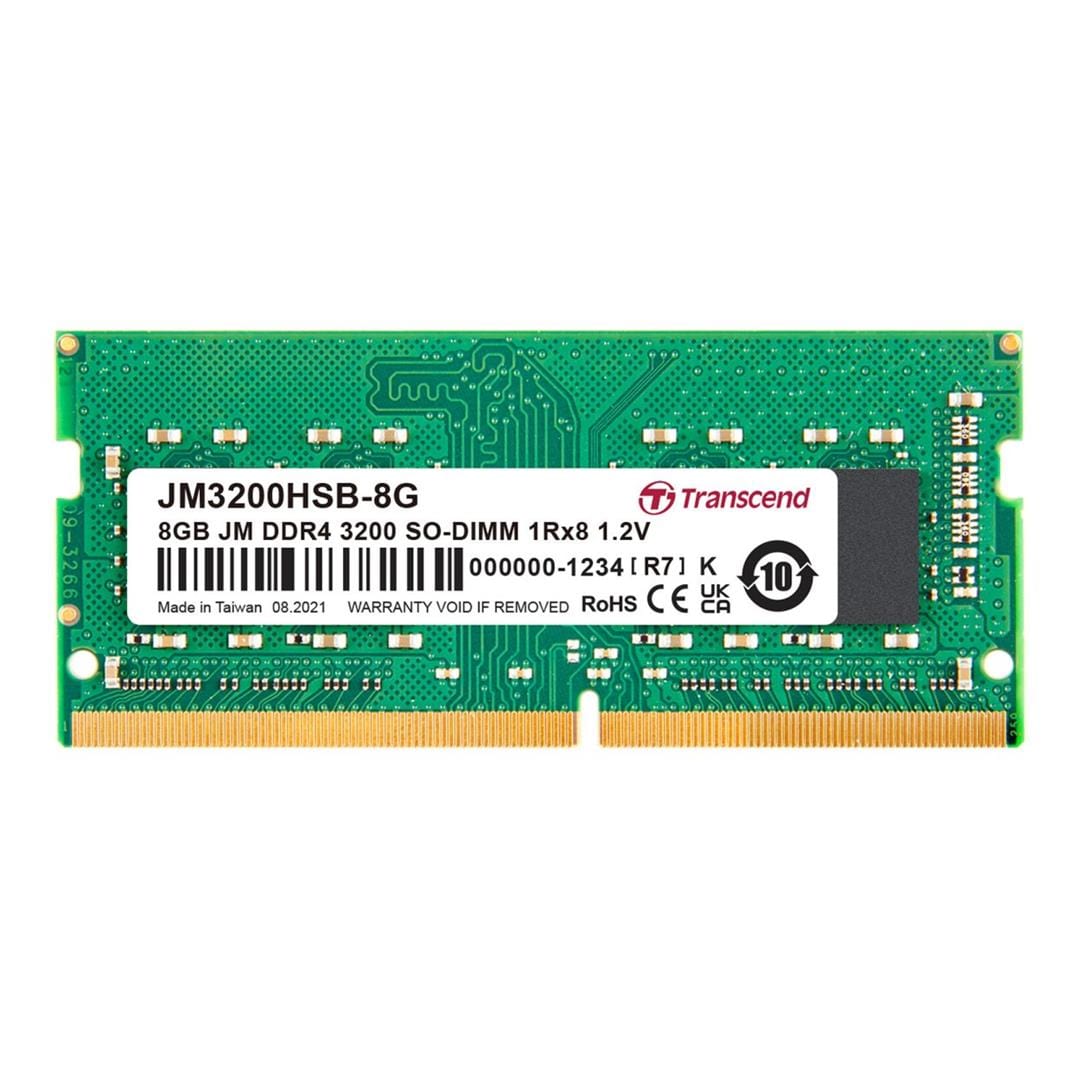 Transcend JetRam JM3200HSB-8G SO-DIMM Memory Module 8GB DDR4 3200Mhz