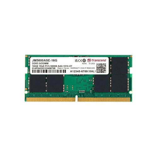 Transcend JetRam Memory Module 16 GB 1 x 16 GB DDR5 5600 MHz ECC JM5600ALE-16G