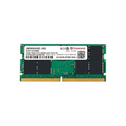 Transcend JetRam Memory Module 16 GB 1 x 16 GB DDR5 5600 MHz ECC JM5600ALE-16G