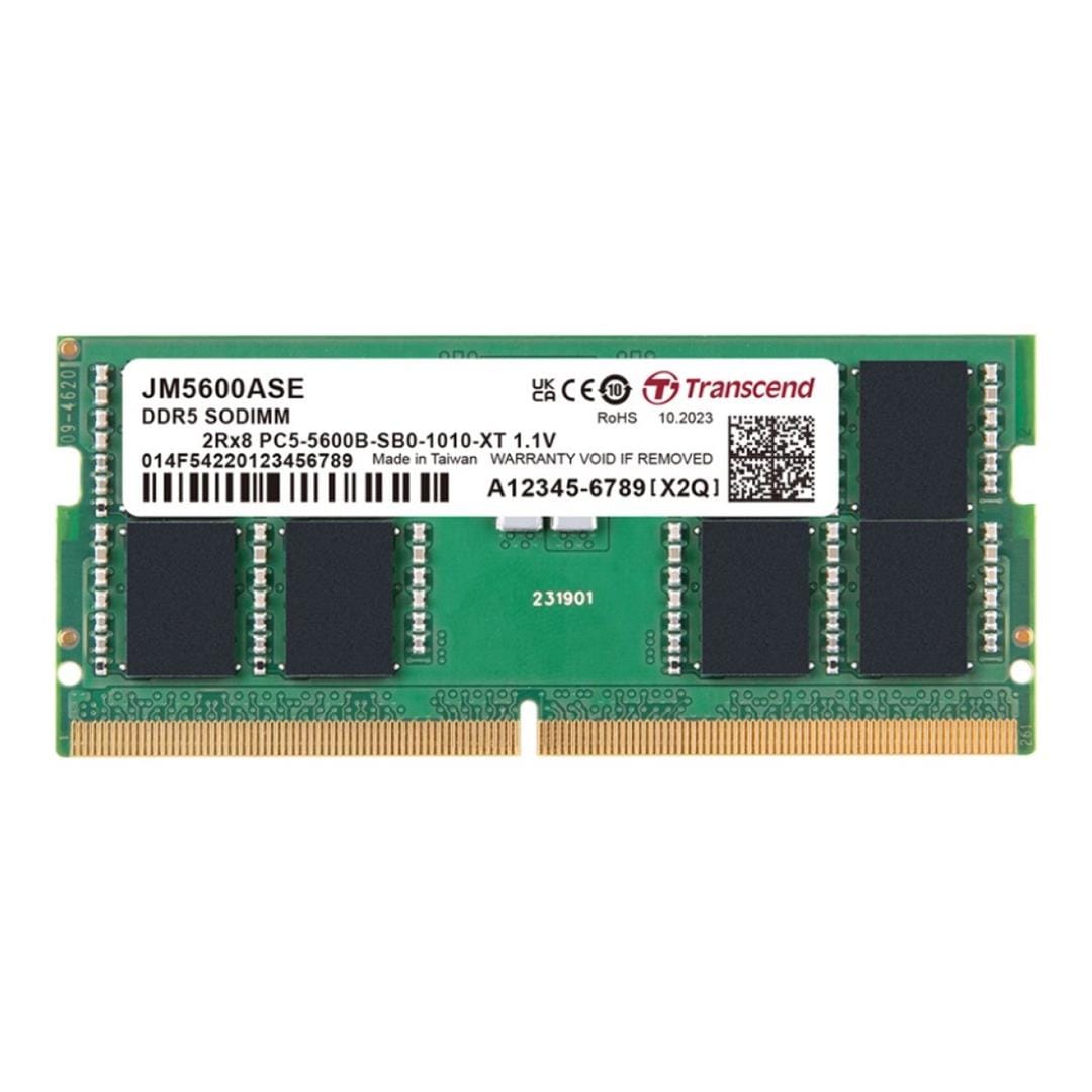 Transcend 24GB 5600MHz DDR5 SO-DIMM Memory Module JM5600ASE-24G