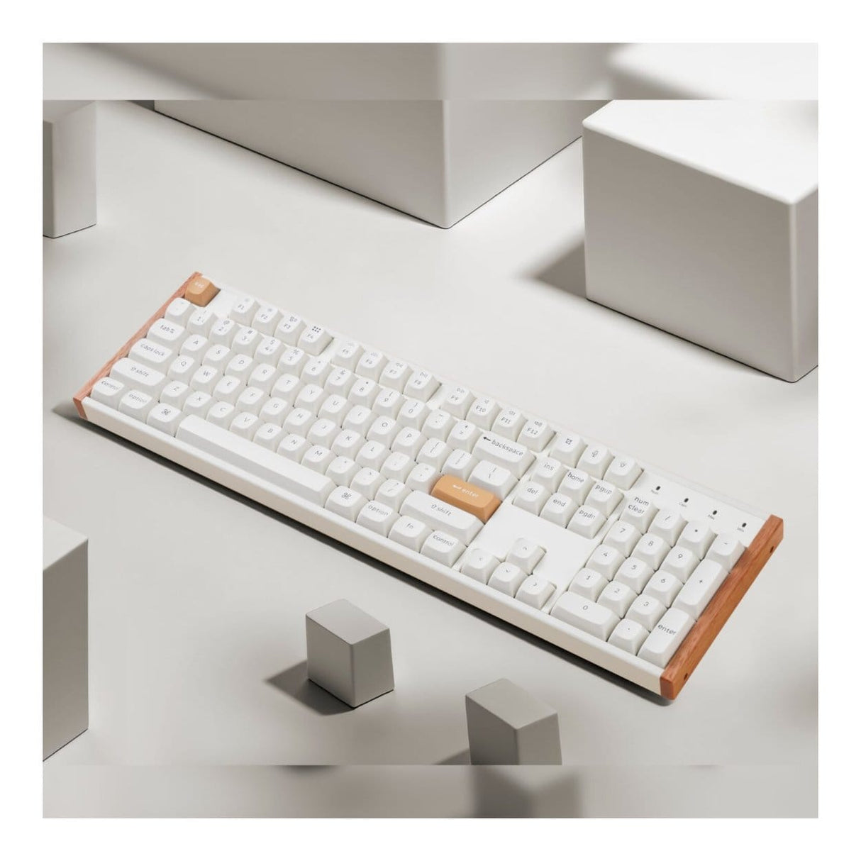 KeyChron K10 HE Wireless Magnetic Switch Custom Keyboard - White Wood K10H-Q1