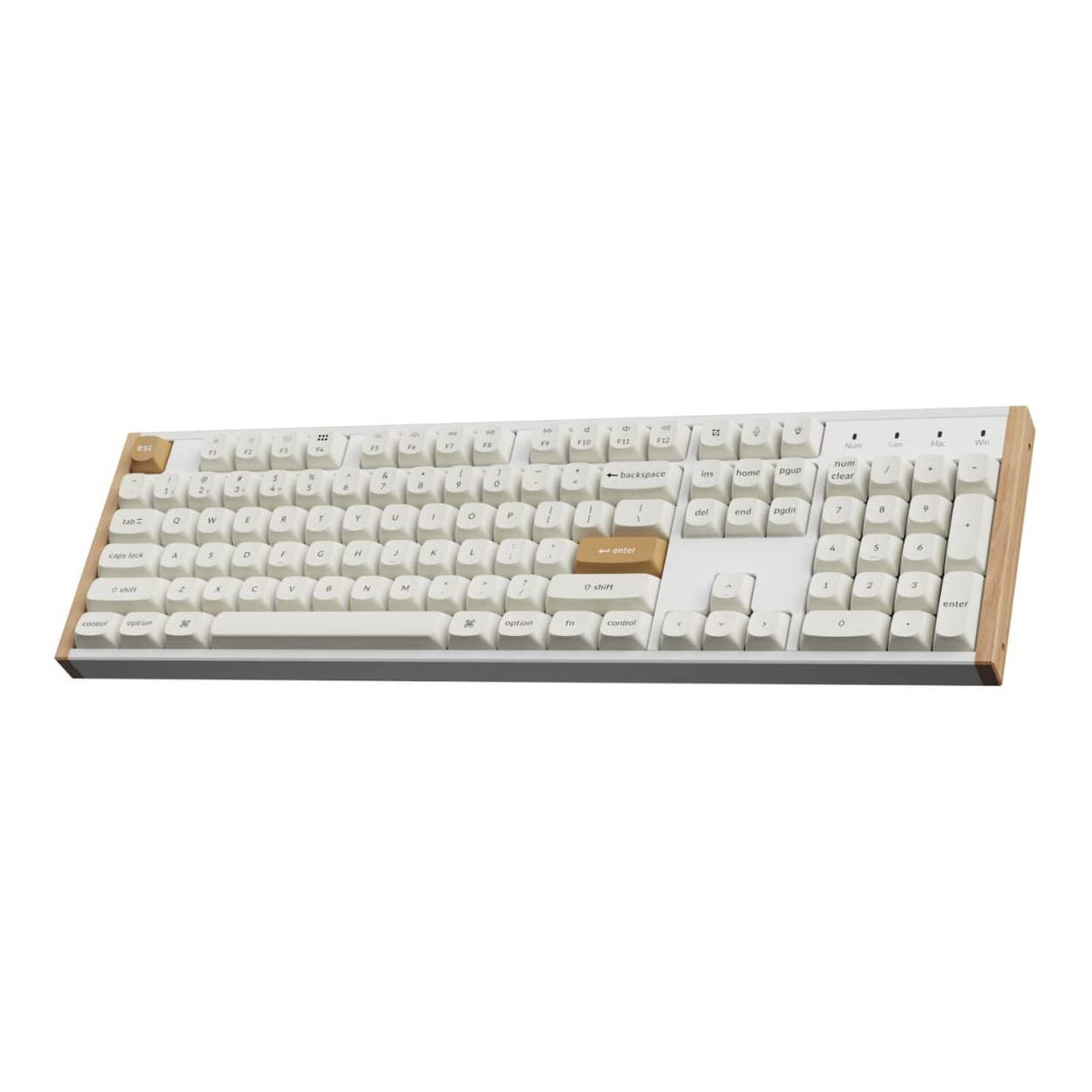 KeyChron K10 HE Wireless Magnetic Switch Custom Keyboard - White Wood K10H-Q1
