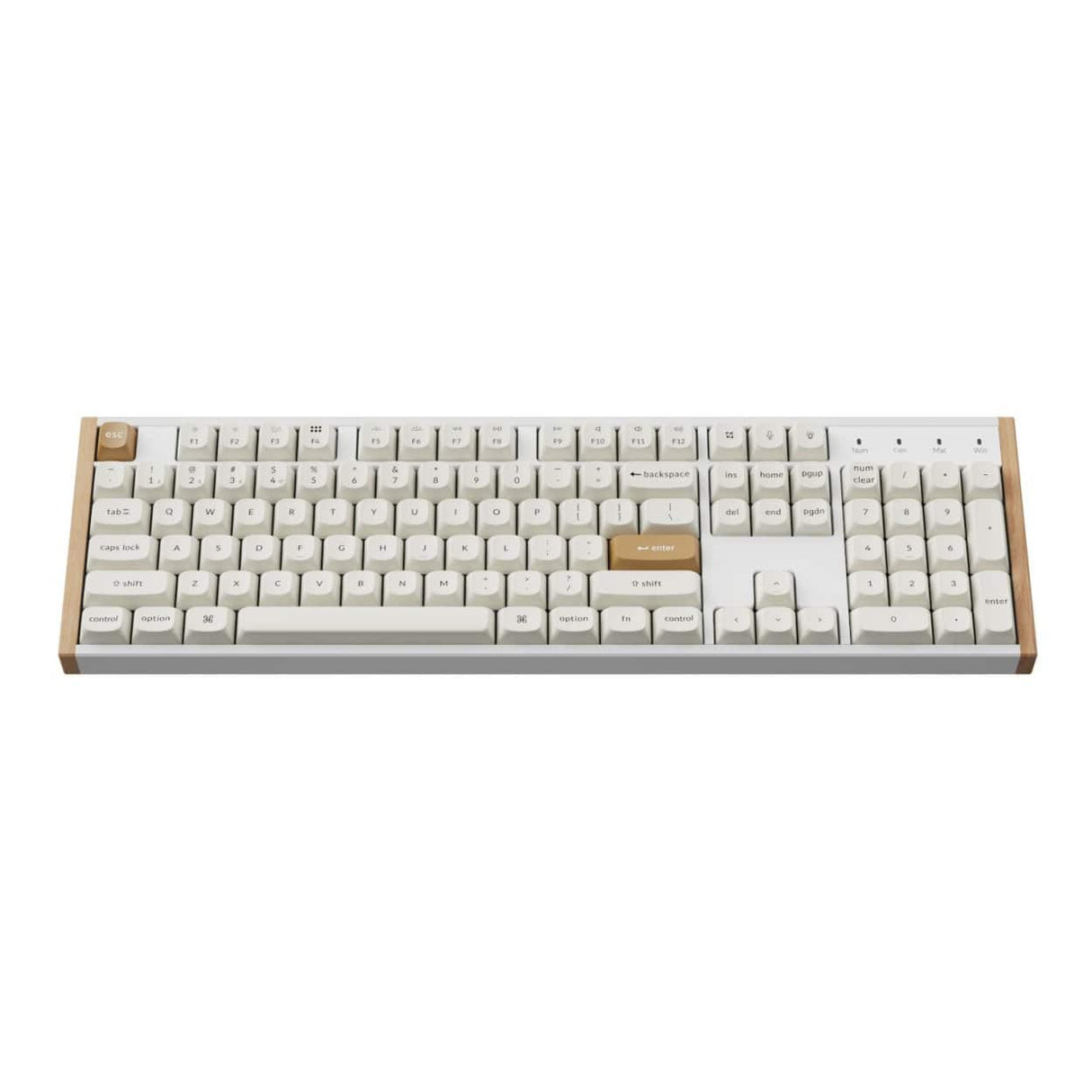 KeyChron K10 HE Wireless Magnetic Switch Custom Keyboard - White Wood K10H-Q1