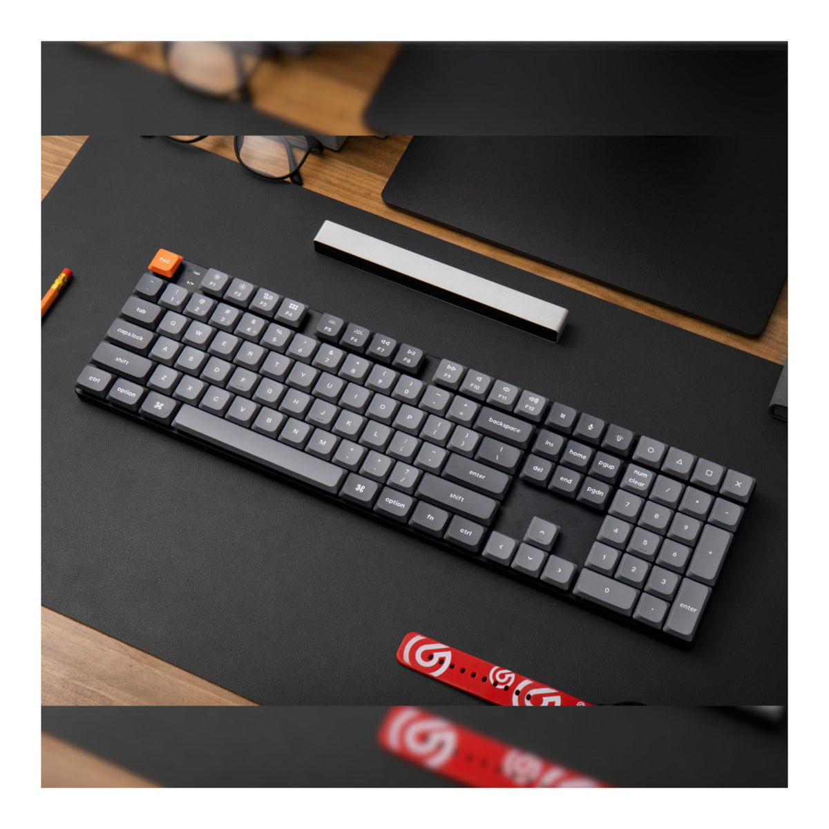 Keychron K5 Max QMK/VIA Full-sized Wireless Keyboard with RED Switches K5M-H1