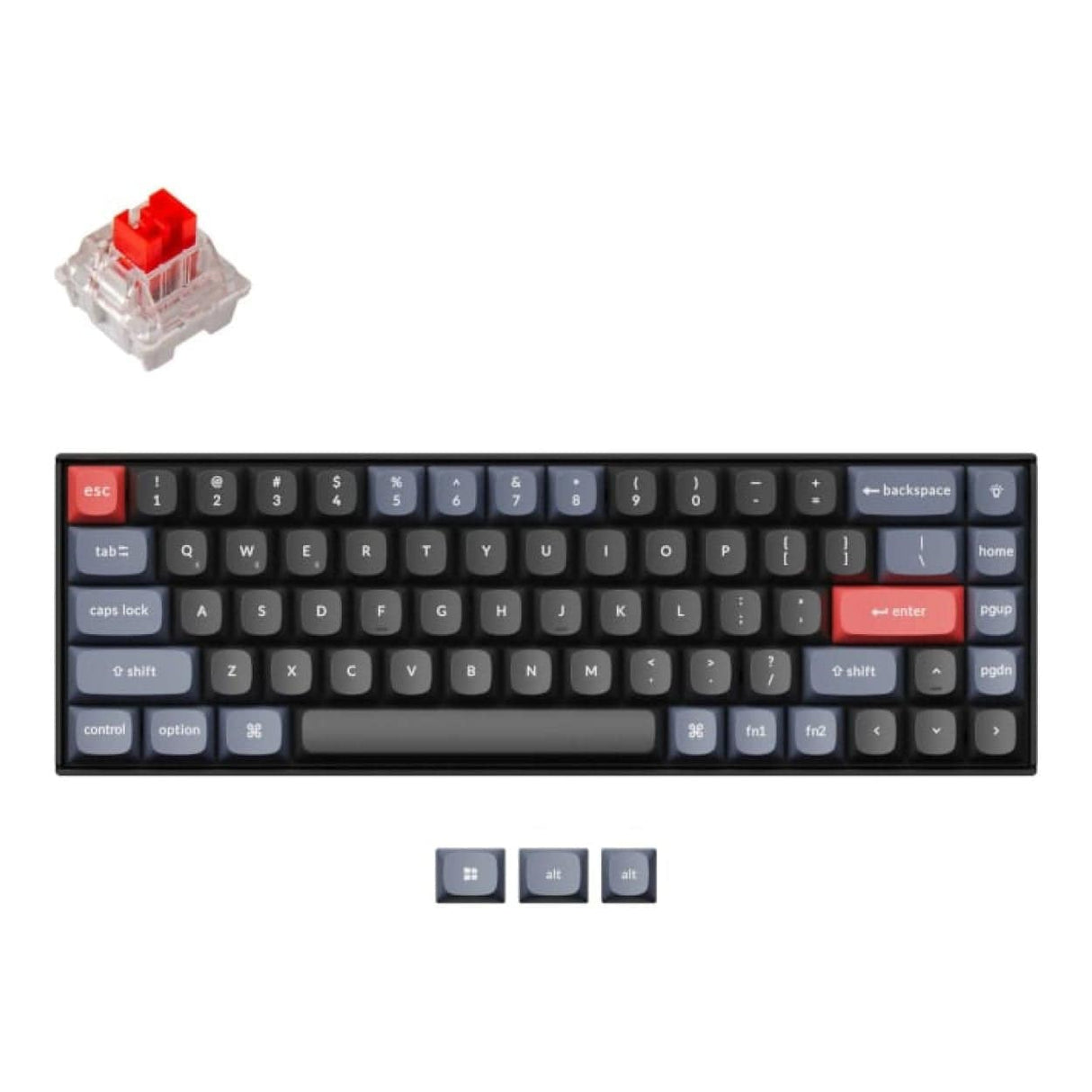 Keychron K6 Pro Red G Pro Switches RGB Wireless Keyboard Black K6P-H1