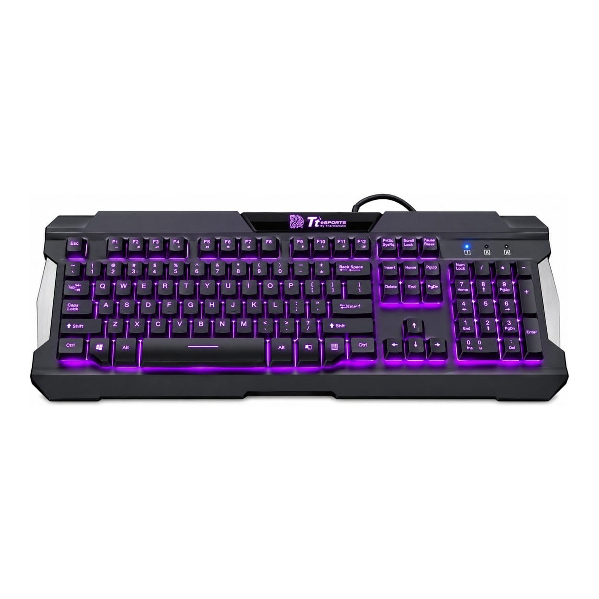 Tt eSPORTS COMMANDER COMBO Multi Light Gaming Keyboard and Mouse Combo KB-CCM-PLBLUS-01