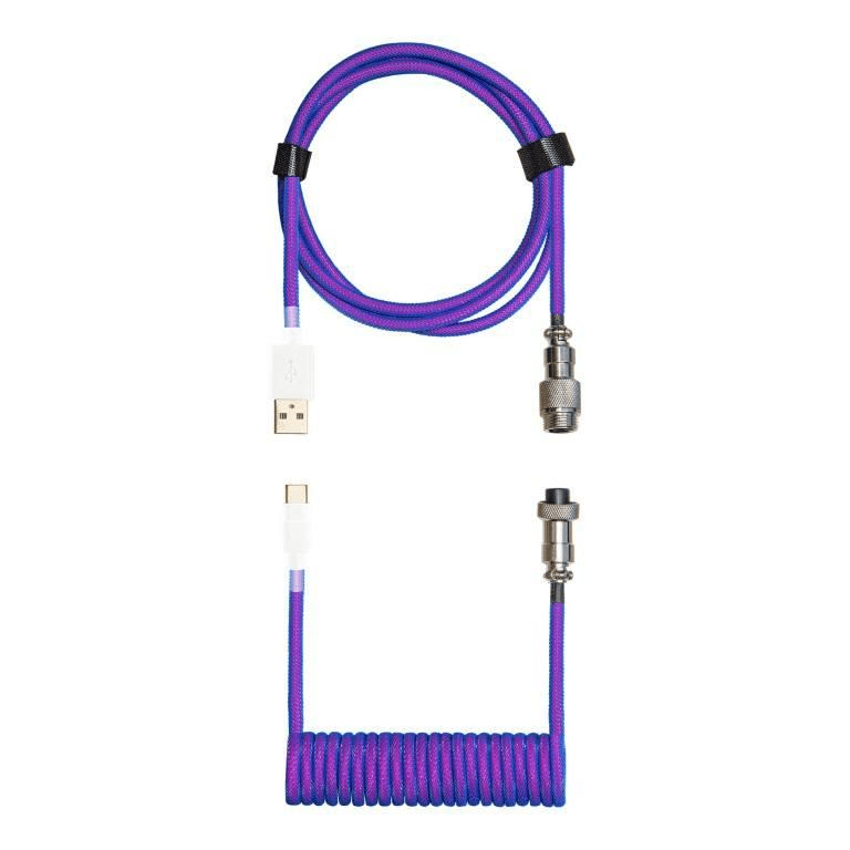 Cooler Master Type-C Coiled Cable Blue Purple KB-CLZ1