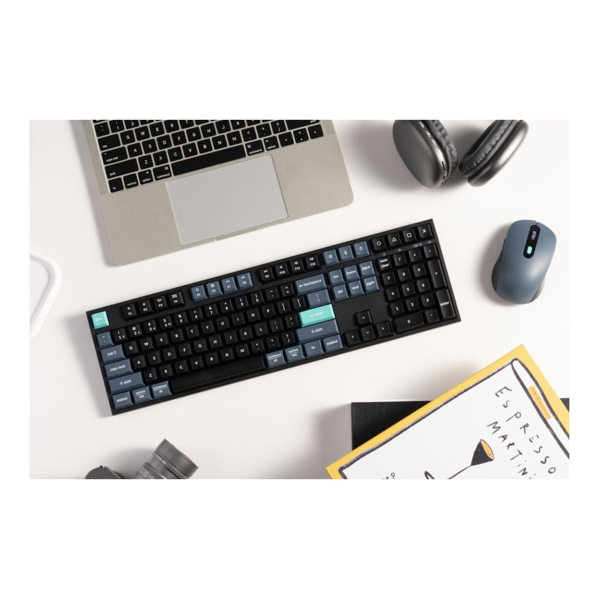 Keychron B36 and BM25 Wireless Keyboard and Mouse Combo - Black Green KCBD2