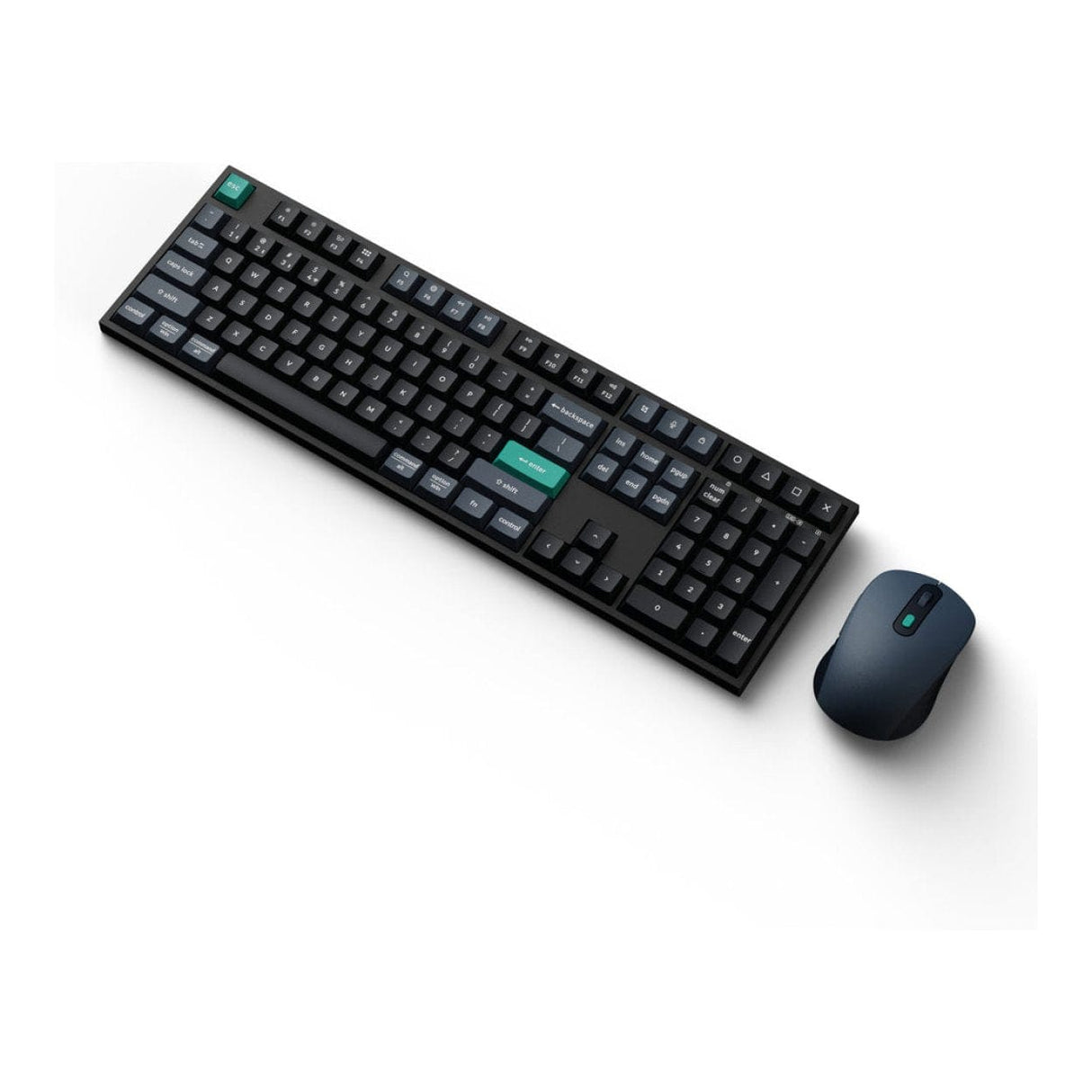 Keychron B36 and BM25 Wireless Keyboard and Mouse Combo - Black Green KCBD2