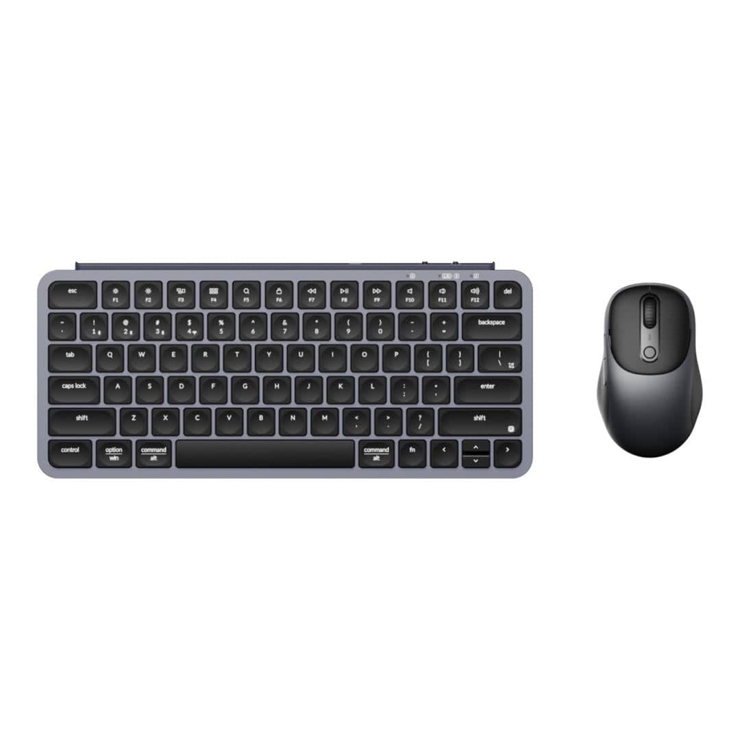 Keychron B1 Pro and BM24 75 Layout Wireless Keyboard and Mouse Combo - Space Grey KCBD3