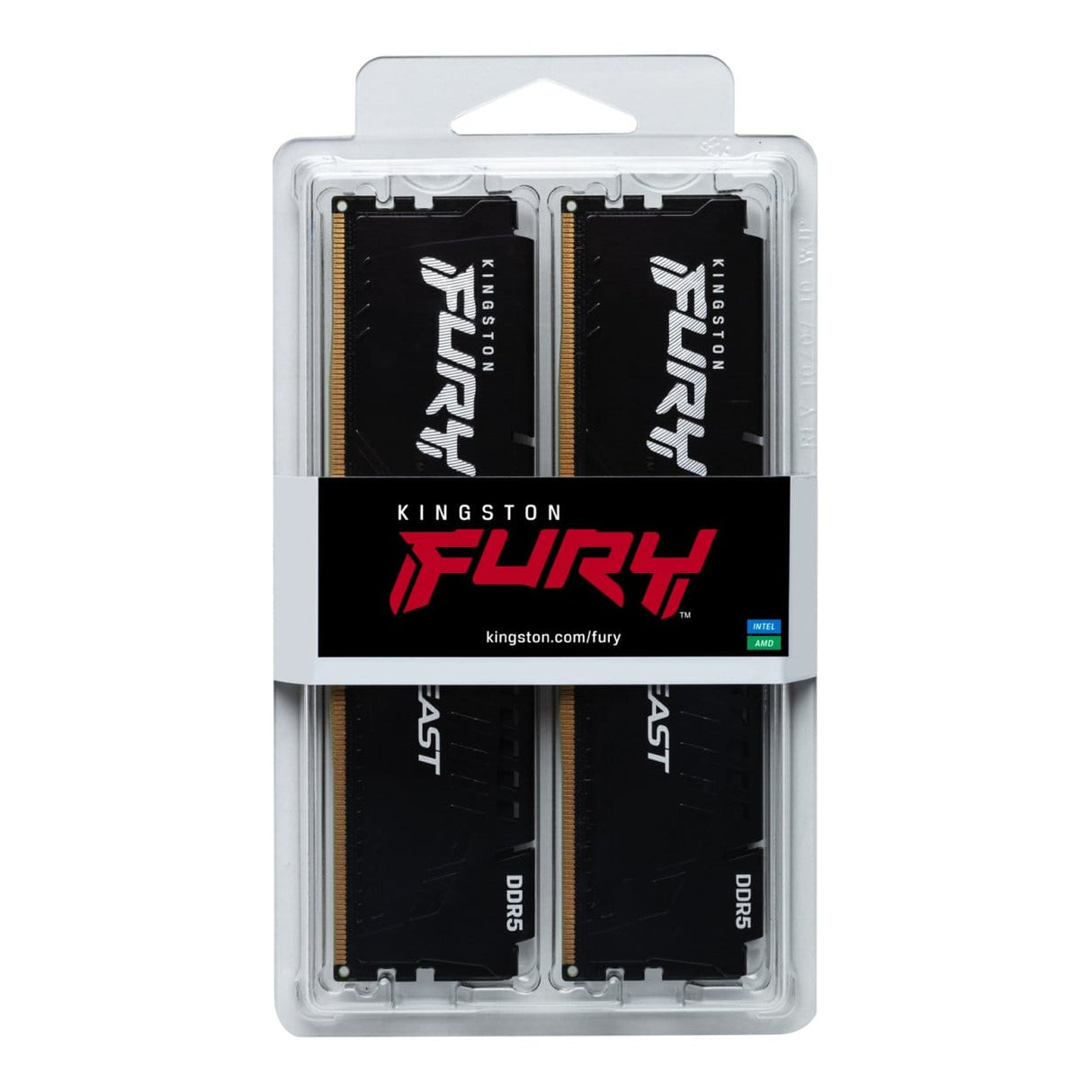 Kingston Technology FURY Beast KF560C30BBEK2-64 Memory Module 64GB DDR5 6000MTs