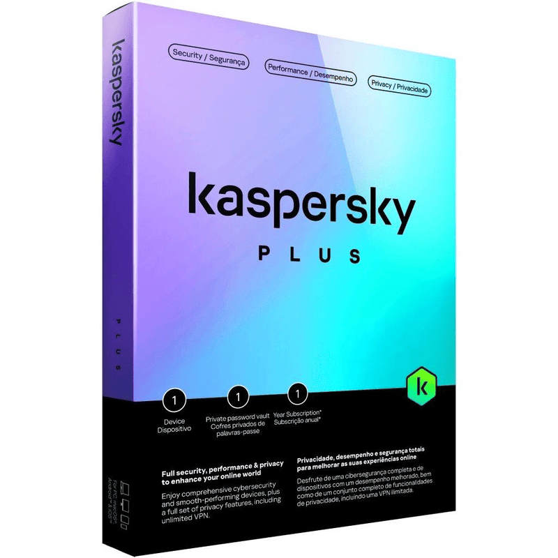 Kaspersky Plus 1-Device License KL104295AFS-PAPDVDNOCD