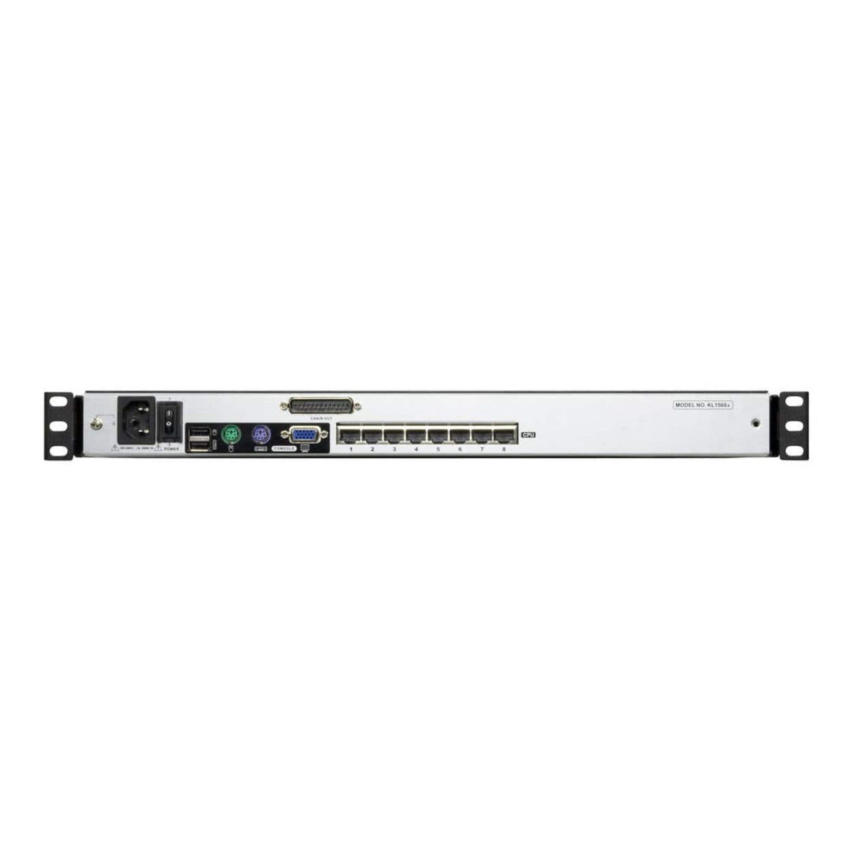Aten KL1508AiM 17-inch 8-port Dual Rail CAT5 LCD KVM over IP Switch