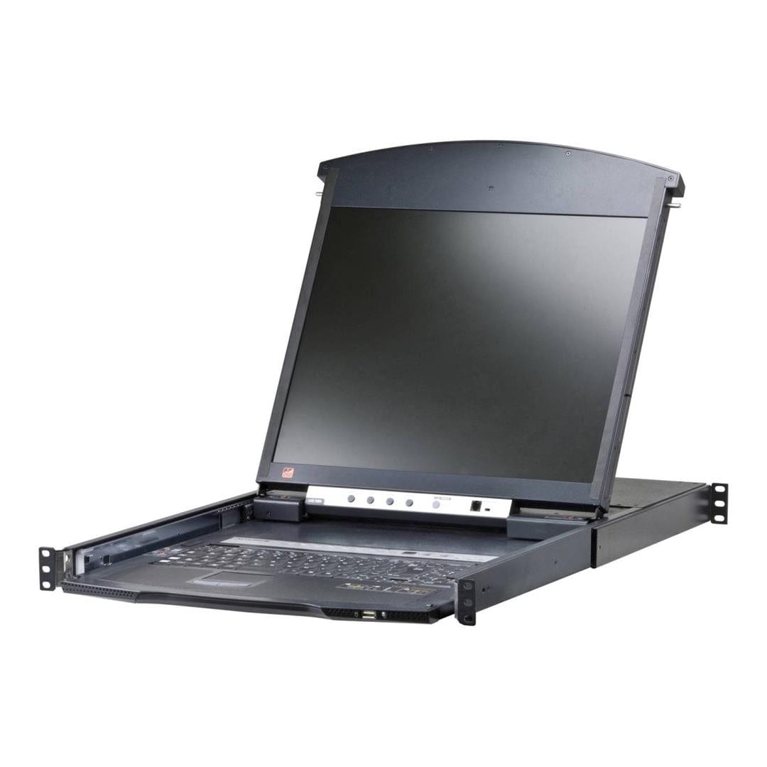 Aten KL1508AiM 17-inch 8-port Dual Rail CAT5 LCD KVM over IP Switch