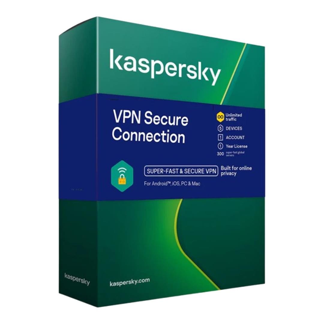 Kaspersky Secure Connection 1-month 1-User 5-Device License KL19879DEMS