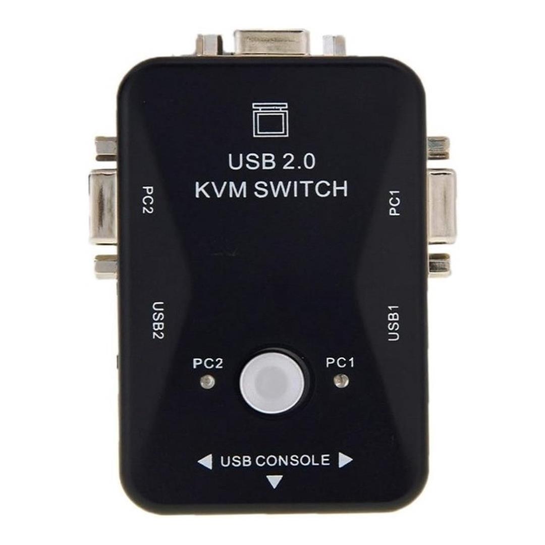 UniQue 2-Port VGA USB 2.0 Manual KVM Switch KVM-21UA