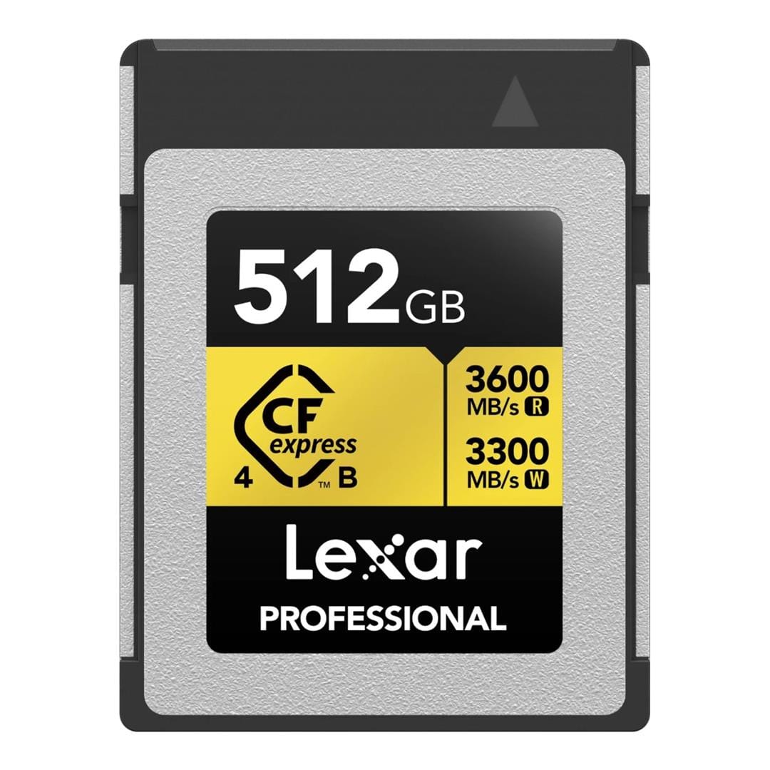 Lexar Professional GOLD Series 512GB CFexpress 4.0 Type-B Memory Card LCXEXP4512G-RNENG