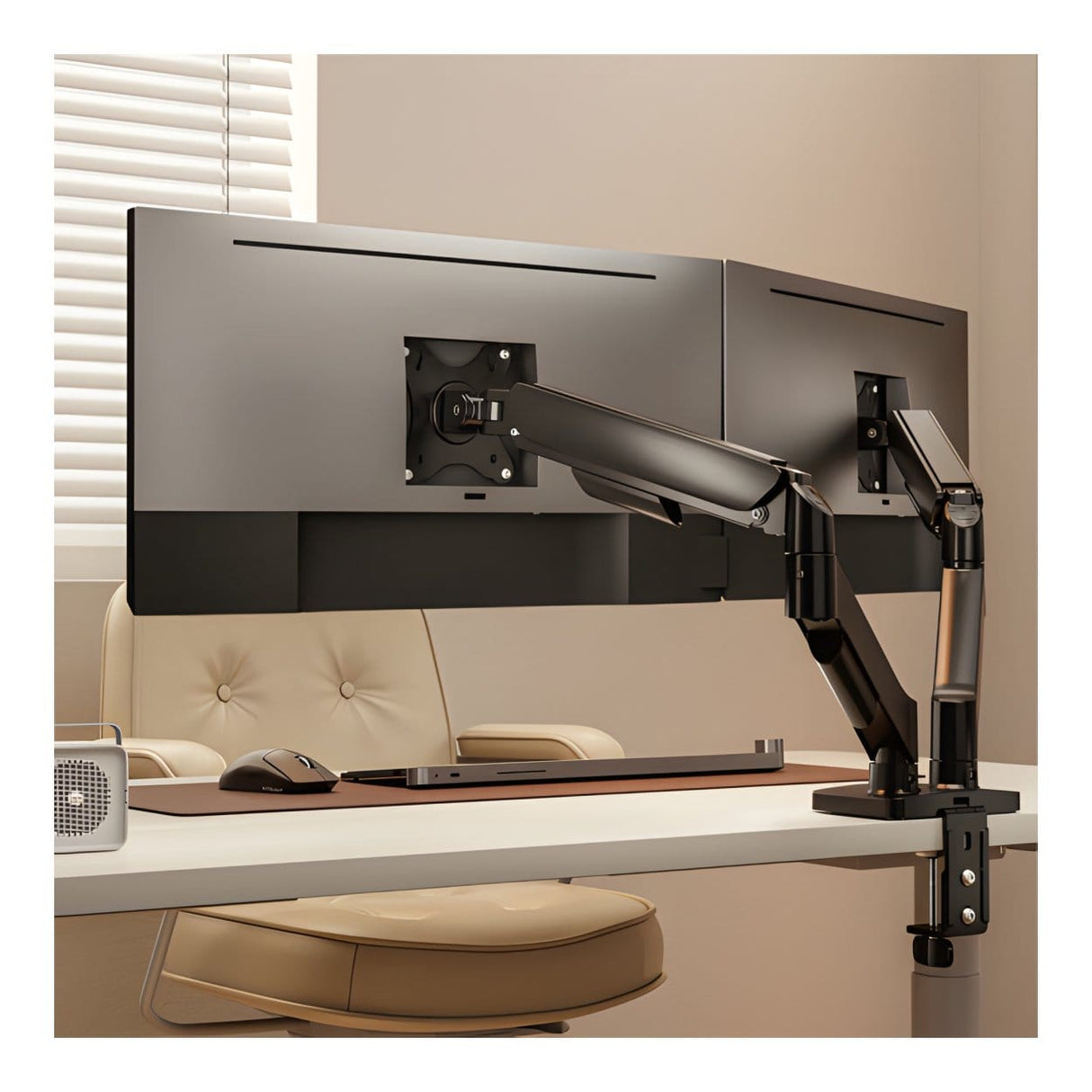LUMI 17 to 32-inch Dual Gas Spring Monitor Arm LDT97-C024