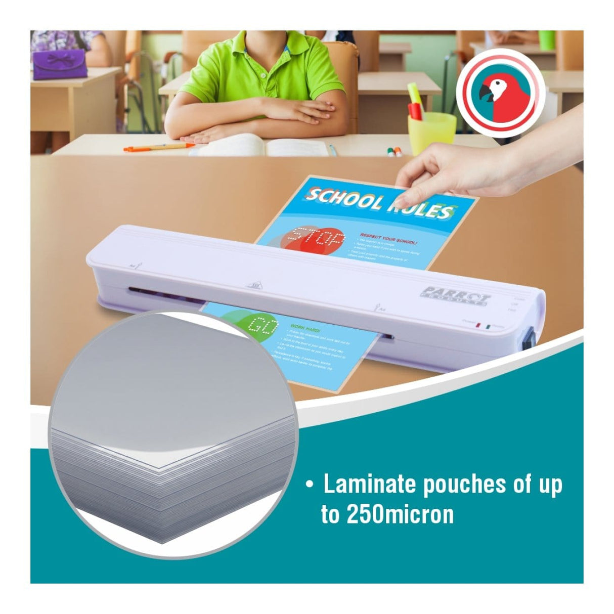 Parrot A4 Laminating Machine 2 Roller 320mm/min LF9040