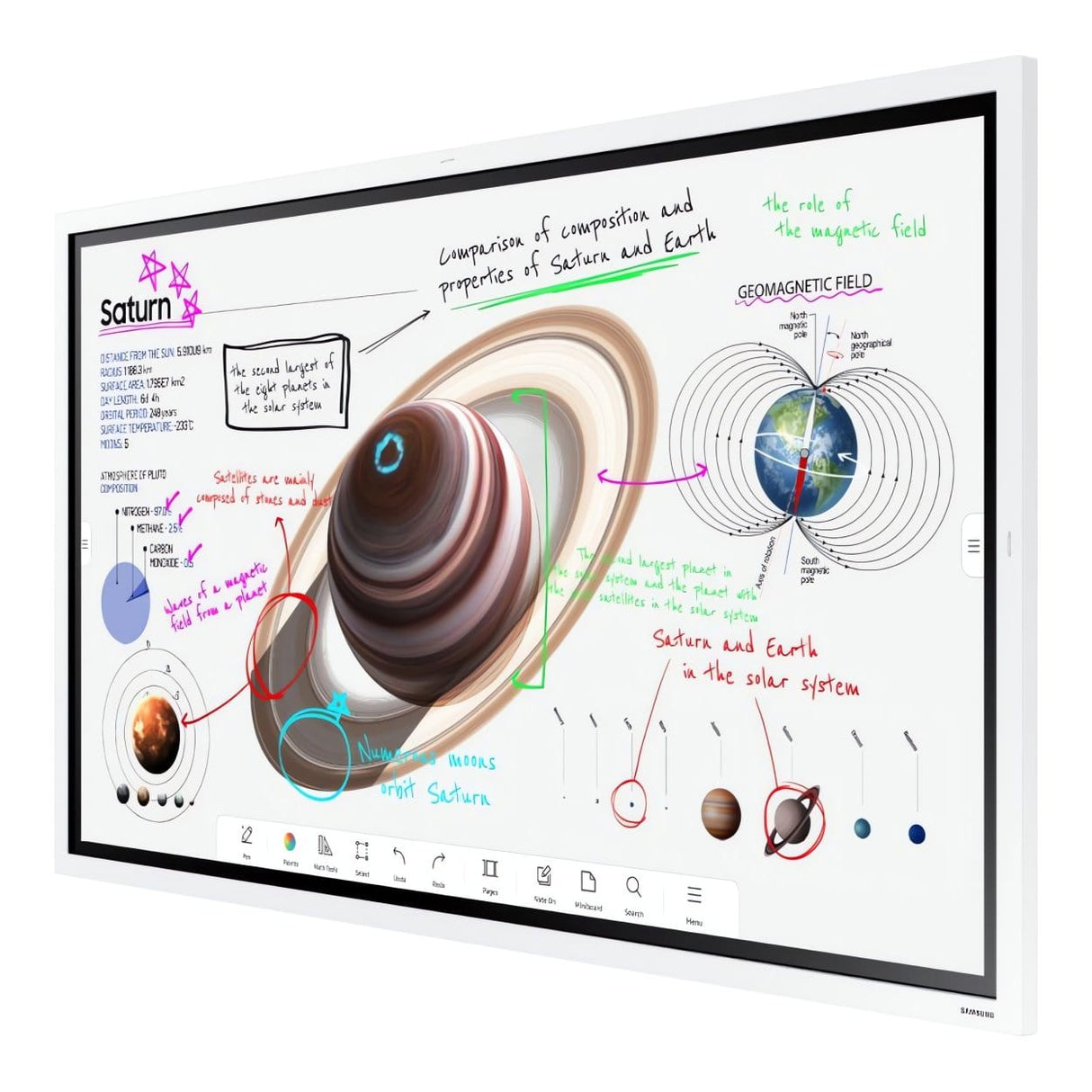 Samsung WM75B 75-inch 4K Interactive Whiteboard Display LH75WMBWLGCXEN