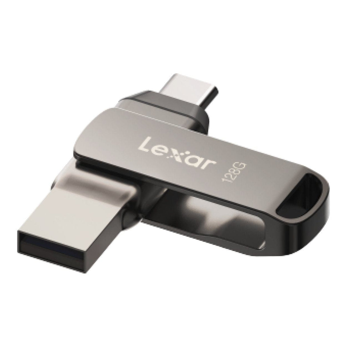 Lexar JumpDrive Dual Drive D400 128GB Type-C Flash Drive Grey LJDD400128G-BNQNG