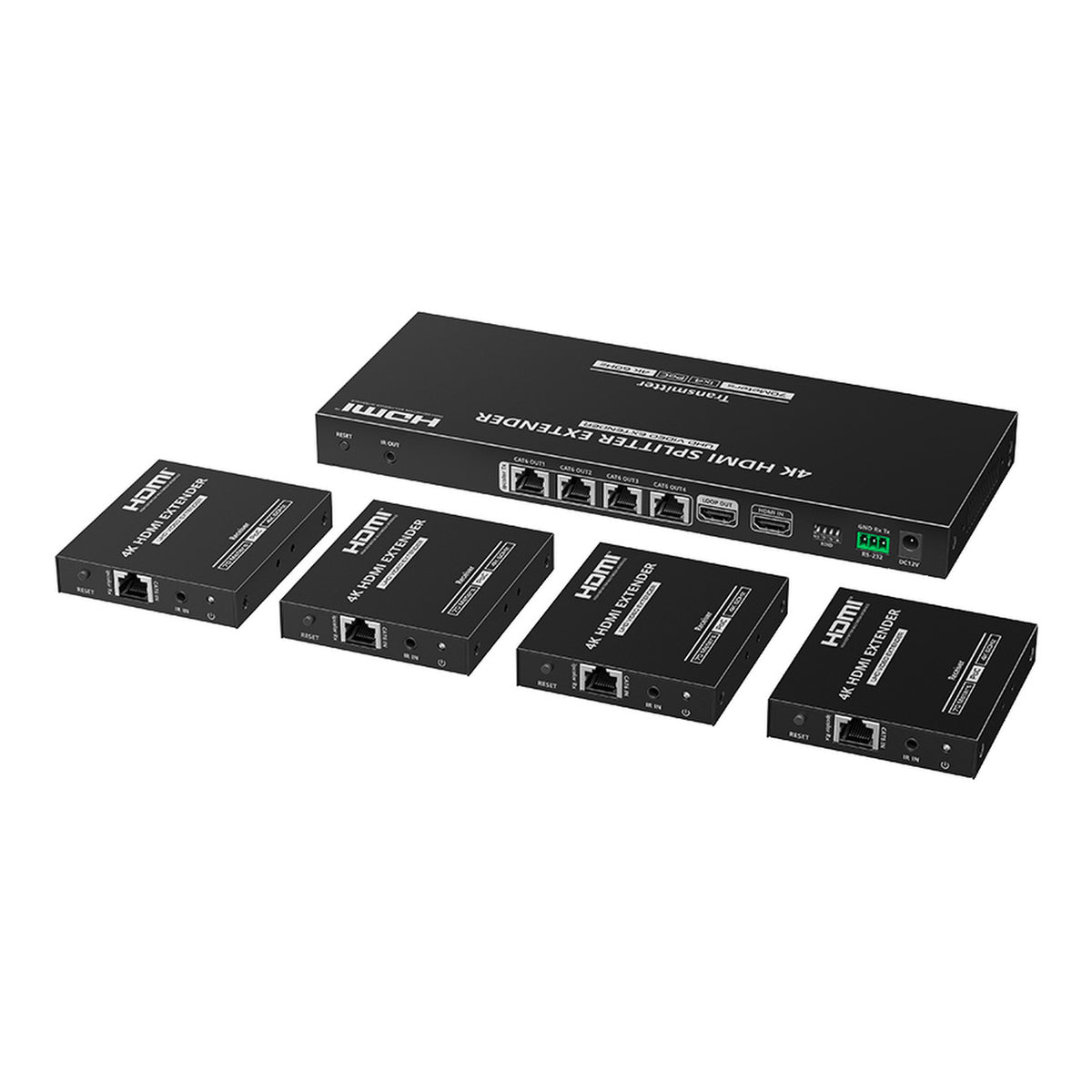 Lenkeng 4K 60Hz 1x4 HDMI IPColour Splitter LKV824P-N
