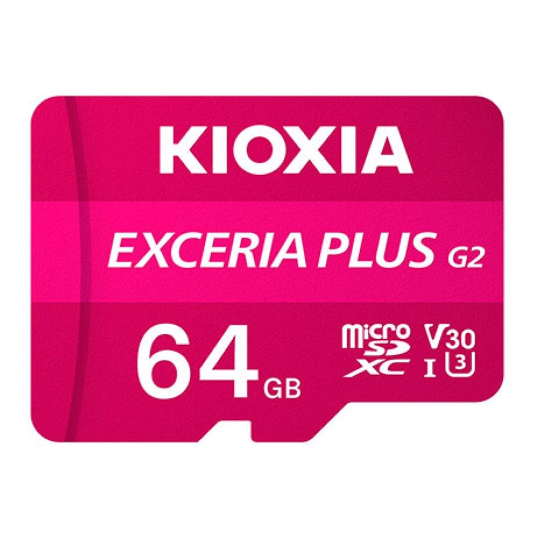 Kioxia EXCERIA PLUS G2 64GB MicroSD Memory Card LMPL2M064GG2