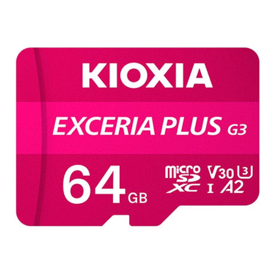Kioxia Exceria Plus G3 64GB MicroSDXC UHS-I Class 10 Memory Card LMPL3M064GG2