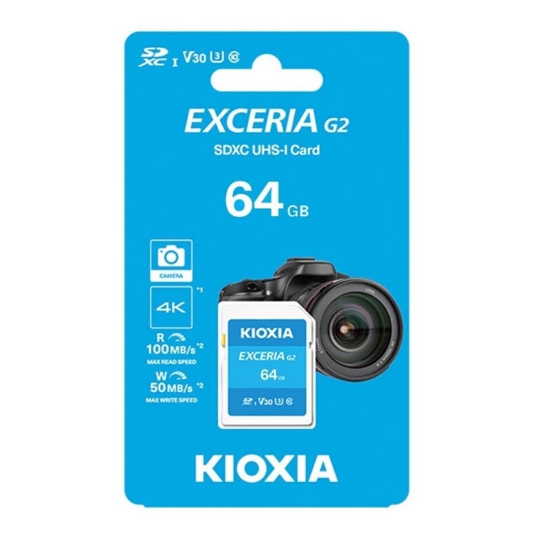 Kioxia EXCERIA G2 64GB SD Memory Card LNEX2L064GG4