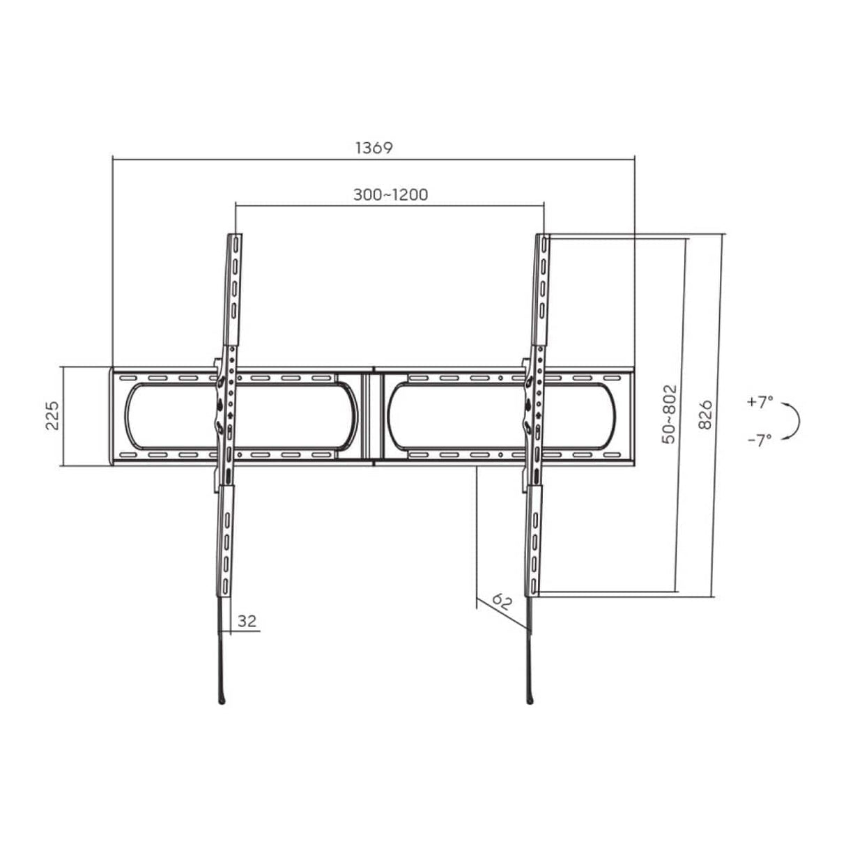 Lumi 37-140-inch Massive Super Heavy Duty TV Wall Mount LP73-812T