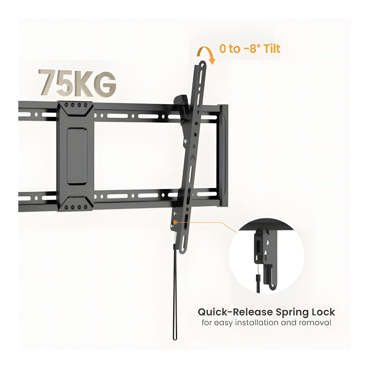 LUMI 43 to 95-inch Slim Tilt TV Wall Mount LP81-48T