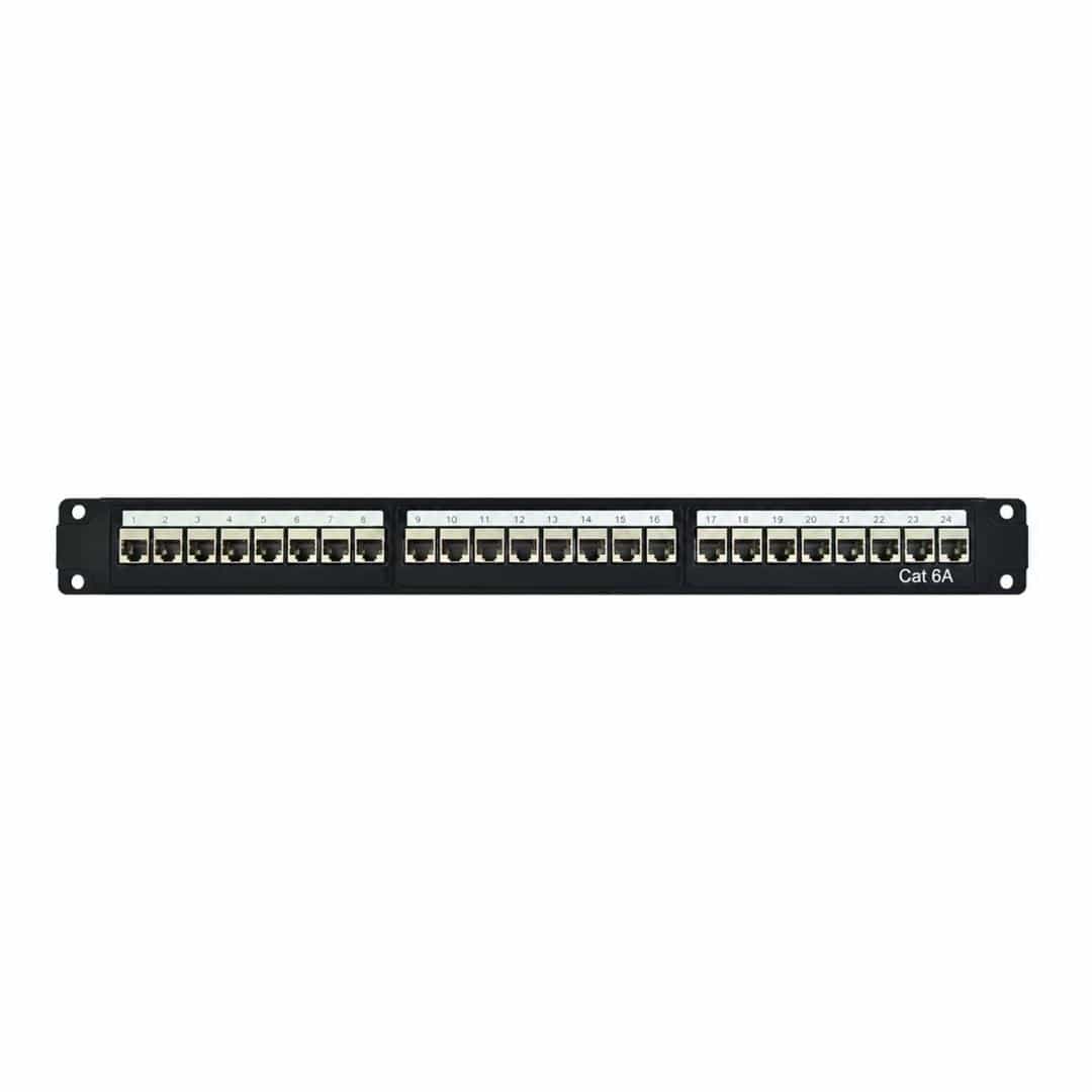 LinkQnet Cat6A FTP 24-port Shielded Patch Panel LPA124-C6AS