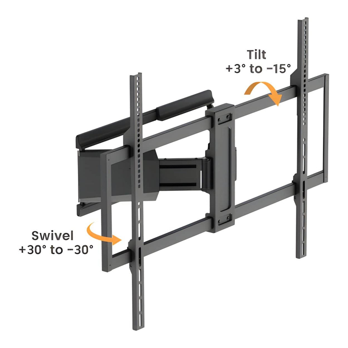 LUMI 50 to 100-inch Ultra-Slim Heavy-Duty Full-Motion TV Mount LPA88-684