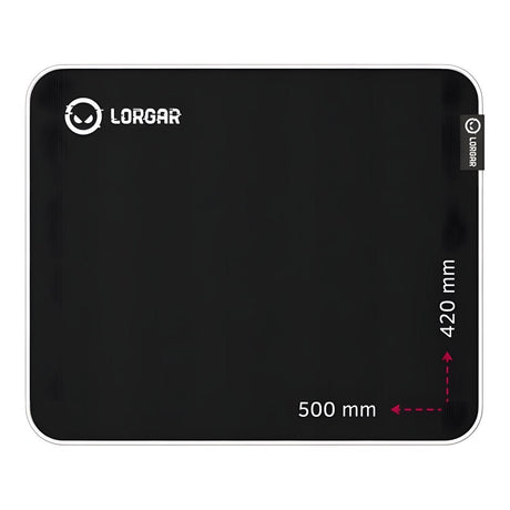 Lorgar Legacer 755 Gaming Mouse Pad Black and Purple LRG-CMP755