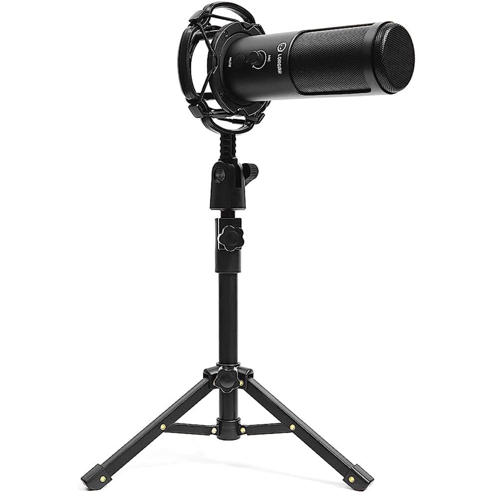 Lorgar Voicer 721 USB Condenser Gaming Microphone with Tripod Stand Black LRG-CMT721