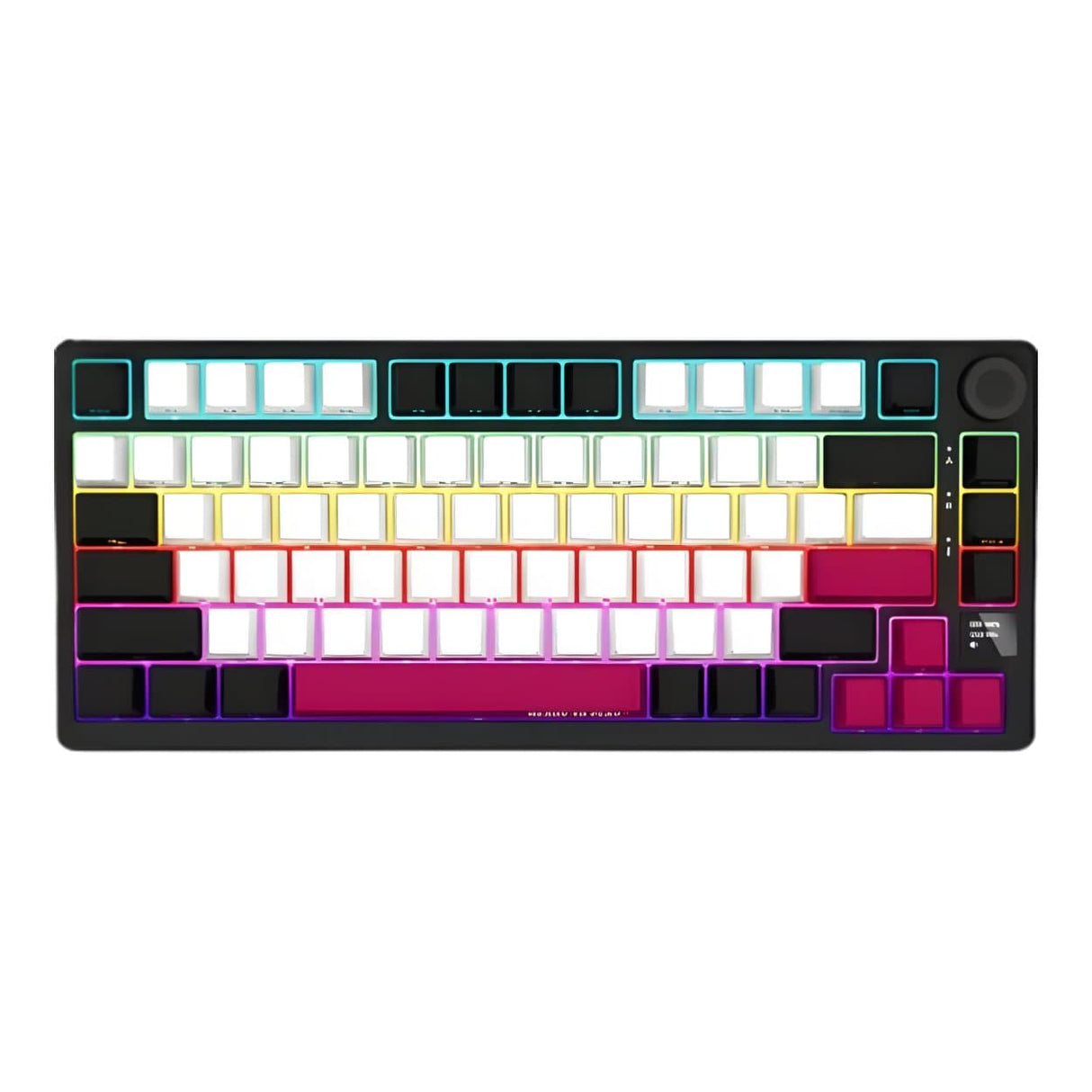 Lorgar KBP7075W Wireless 75 Mechanical Gaming Keyboard Pro Black and Red LRG-KBP7075W-BK-US