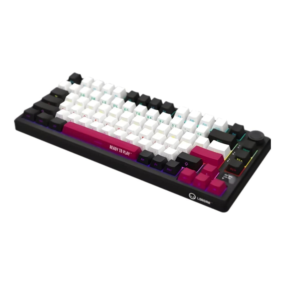 Lorgar KBP7075W Wireless 75 Mechanical Gaming Keyboard Pro Black and Red LRG-KBP7075W-BK-US