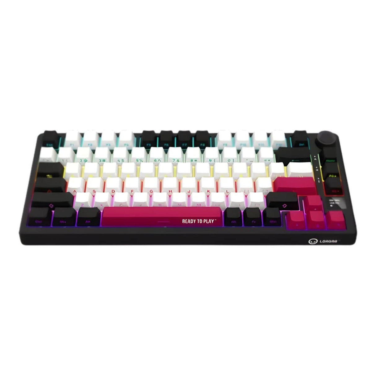 Lorgar KBP7075W Wireless 75 Mechanical Gaming Keyboard Pro Black and Red LRG-KBP7075W-BK-US