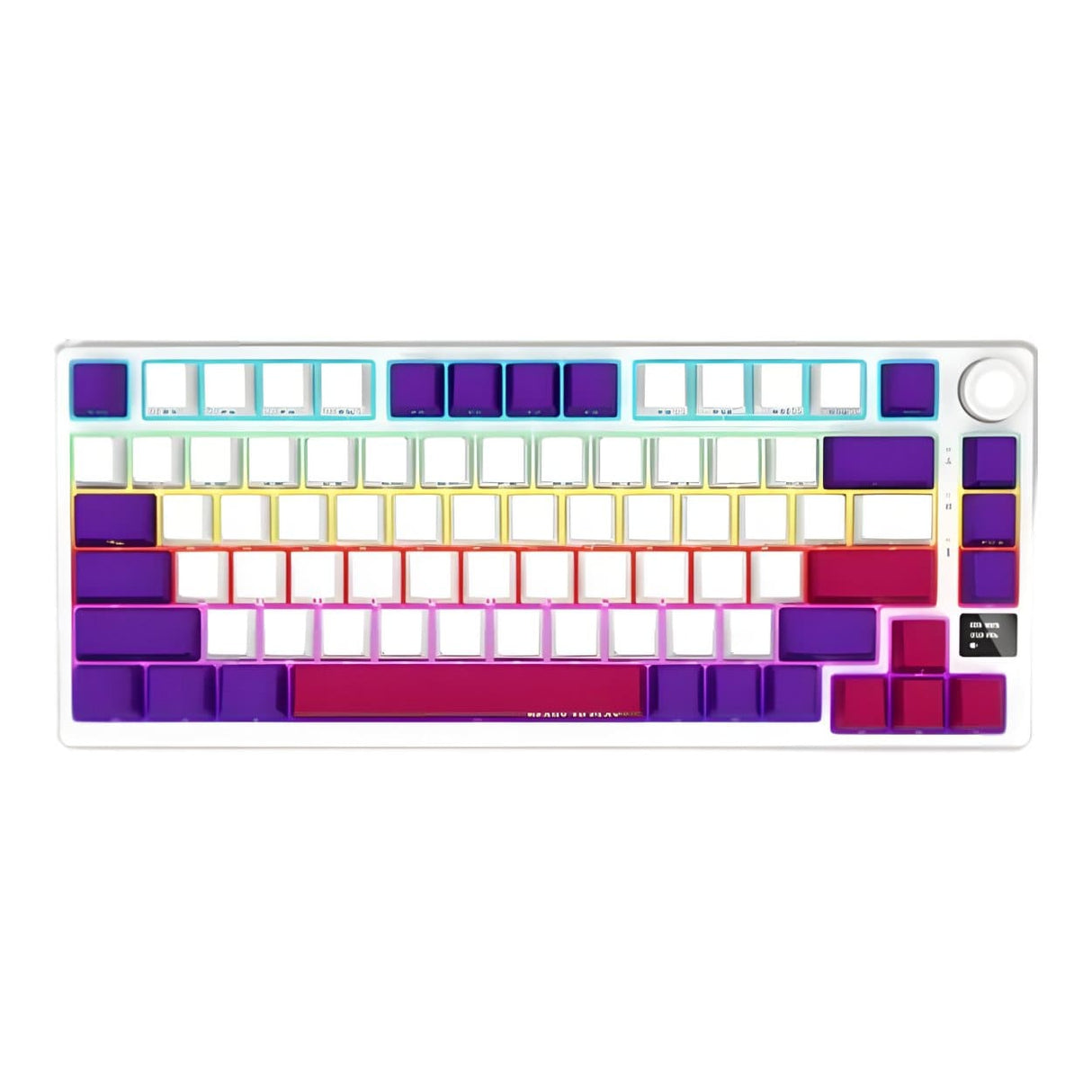 Lorgar KBP7075W Wireless 75 Mechanical Gaming Keyboard Pro White LRG-KBP7075W-WH-US