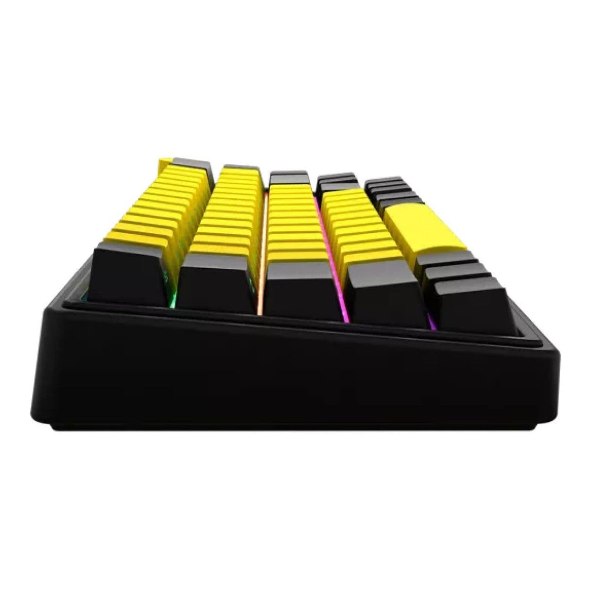 Lorgar KBP70MW Pro Wireless Mechanical Gaming Keyboard Black and Yellow LRG-KBP70MW-YL-US