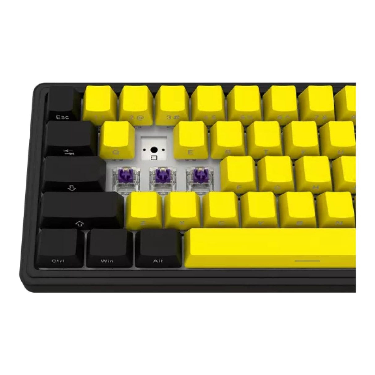 Lorgar KBP70MW Pro Wireless Mechanical Gaming Keyboard Black and Yellow LRG-KBP70MW-YL-US