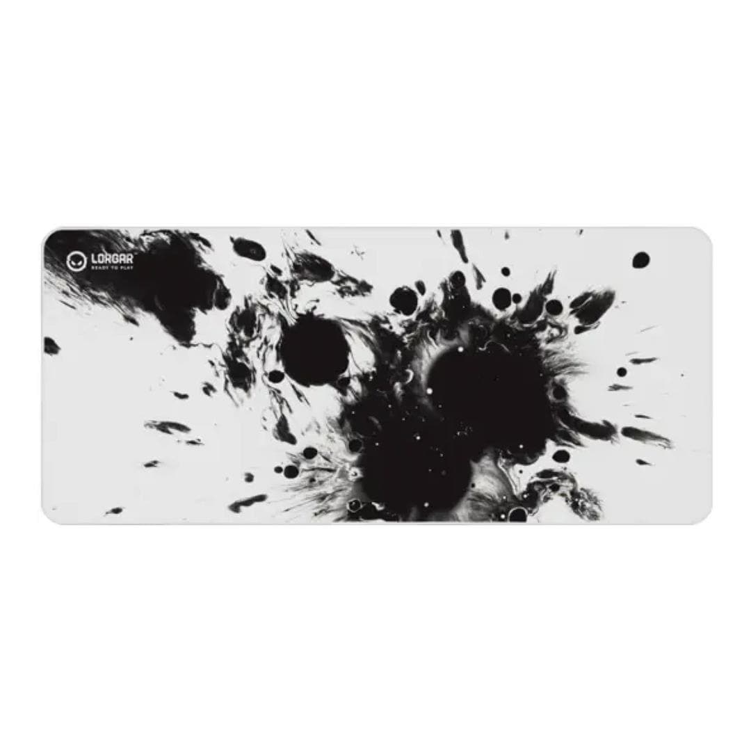 Lorgar Non-Waterproof Polyester Gaming Mouse Pad Black and Grey LRG-MPA14XL