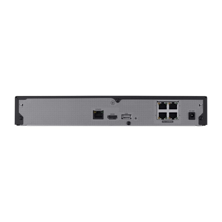 Hanwha Wisenet 4-ch 5MP NVR with 4-port PoE LRN-410S