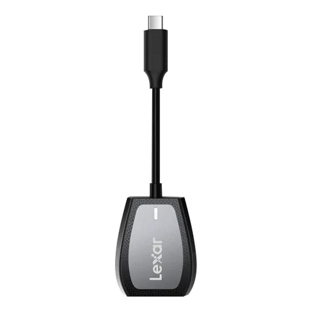 Lexar Professional Type-C Dual Slot Card Reader Black Silver LRW470U-RNHNG