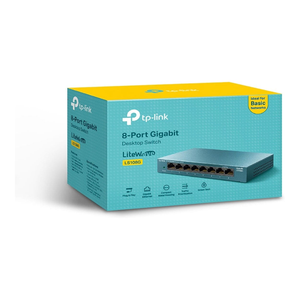 TP-Link LiteWave LS108G 8-port GbE Desktop Unmanaged Switch